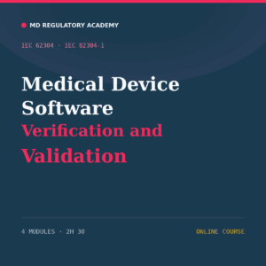 Medical Device Software V&V — Course